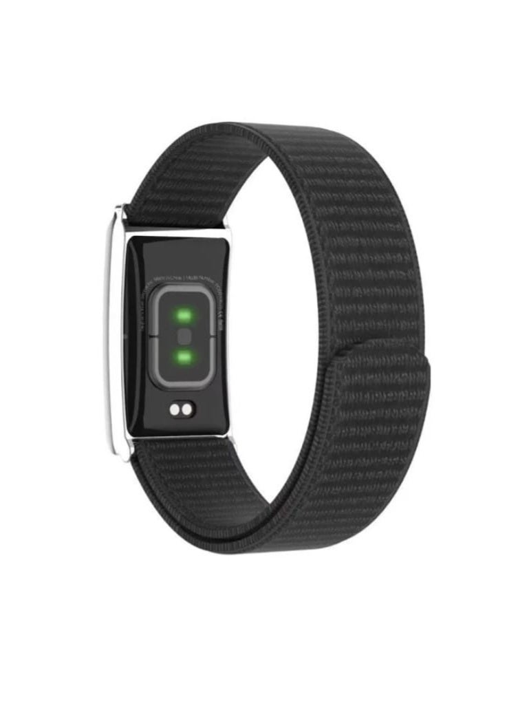 بورودو سوار بورودو تراك فيتTrack Fit الذكي بسوار اسود- لتتبع اللياقة البدنية - مقاوم للماء IP68، بطارية تدوم 30 يوماً، أكثر من 120 وضعاً رياضياً، بلوتوث 5.4 - يتضمن حزام إضافي برتقالي. - Image 2